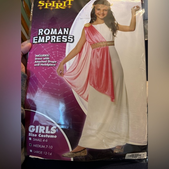 Spirit Halloween Other - Girl’s Roman Empress Costume/Play Dress Up /Theatre Outfit Size Medium